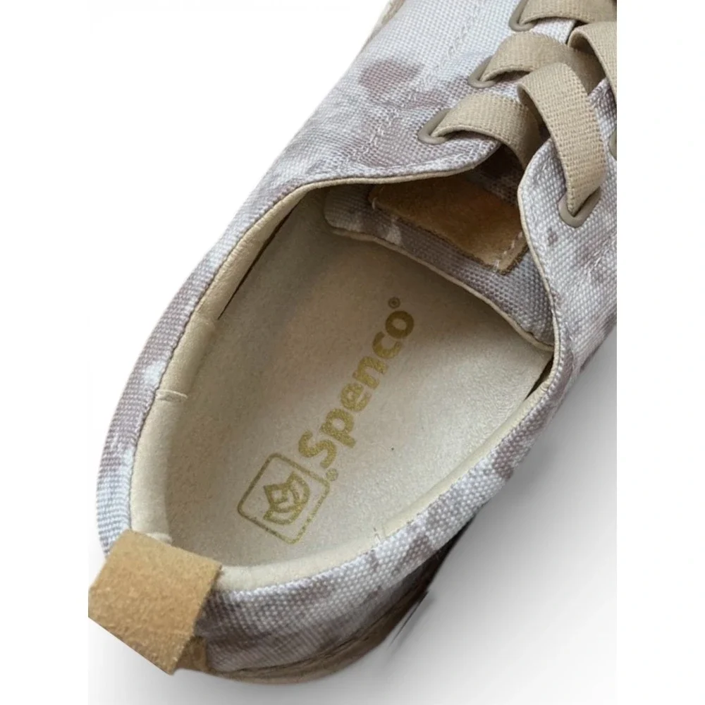 Spenco Malibu 21 Slip On Comfort‎ Sneakers Gray Tie Dye Canvas No Tie 8.5D